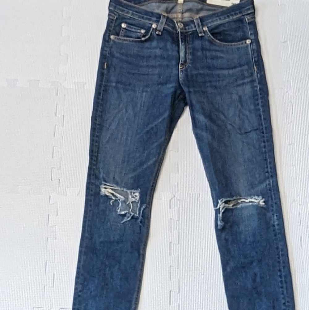 Rag & Bone Medium Wash Skinny Jeans Size 28 Vashon - Picture 2 of 9